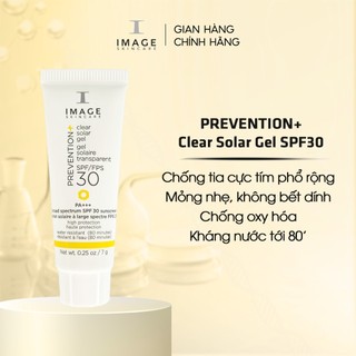 Kem chống nắng chống nước dành cho mọi loại da image skincare prevention+ solar clear gel spf30