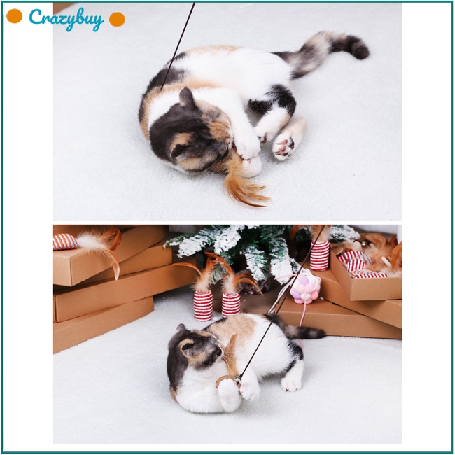 Cr Dây Treo Trang Trí Hình Mèo Hoạt Hình Bằng Gỗ + cotton Co Giãn