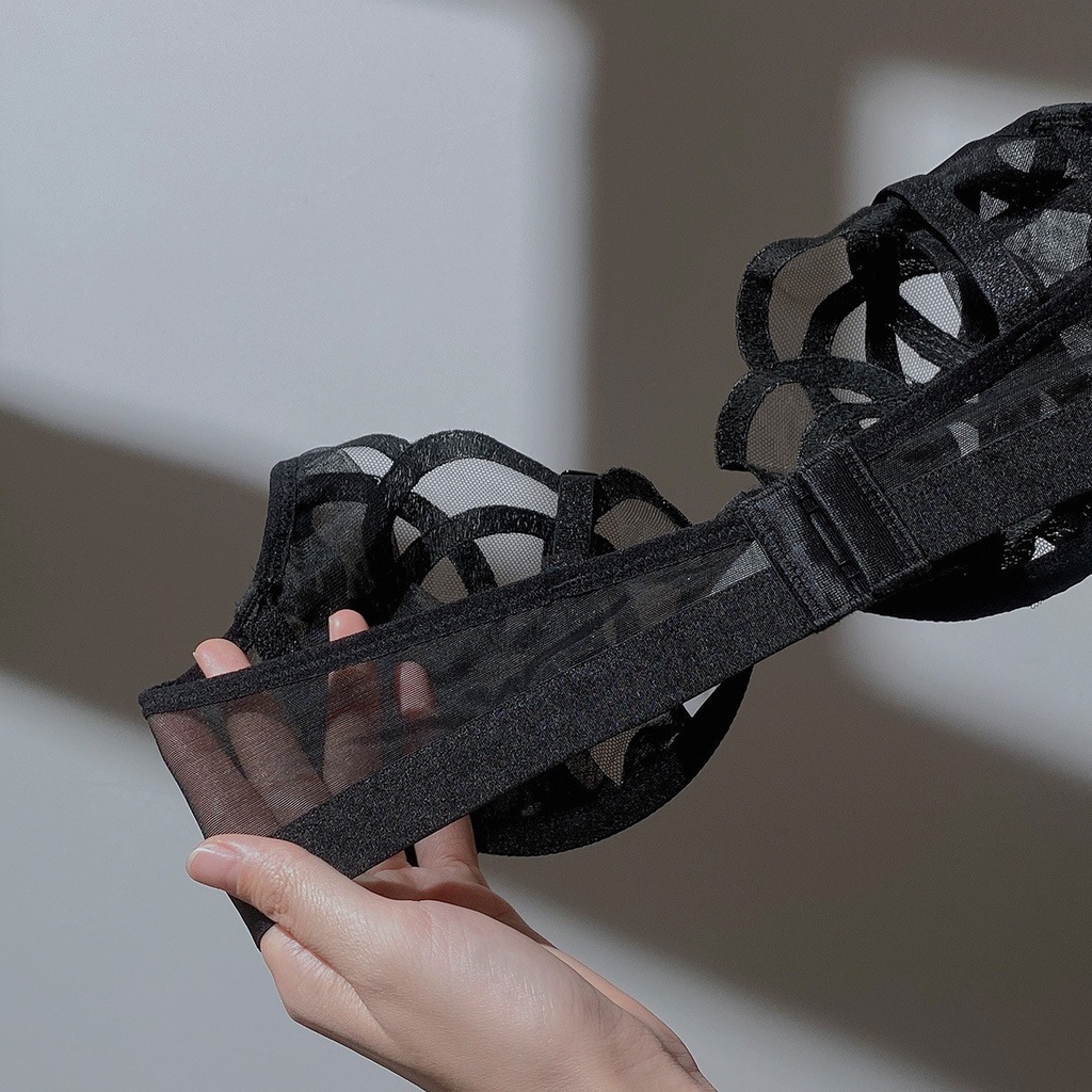 Set Đồ Lót Ren Siêu Mỏng Phong Cách Pháp Quyến Rũ Cho Nữ