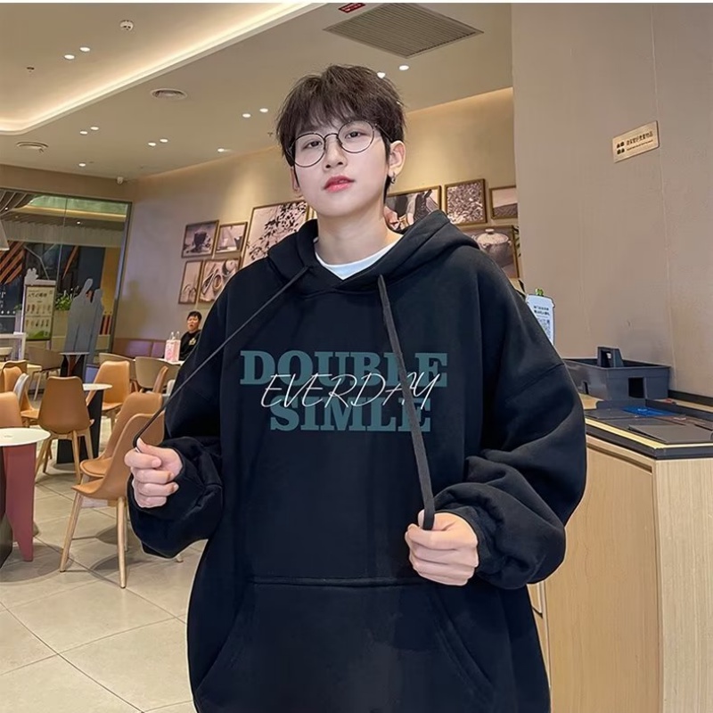 Áo Hoodie In Chữ Phong Cách Hàn Quốc Thời Trang Dành Cho Nam m-5xl