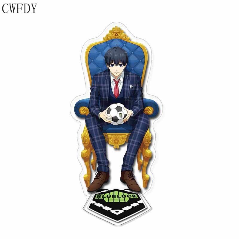 Mô hình Standee Anime BLUE LOCK Acrylic Stand Isagi Yoichi 2 mặt trong suốt Trang Trí để bàn 15cm