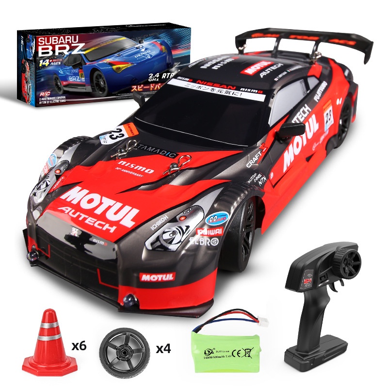 Xe điều khiển Drift nâng cấp 2023 Japan Subaru BRZ 1/16 4WD tốc độ cao 30km/h có điều tốc, điều khiển 2.4ghz