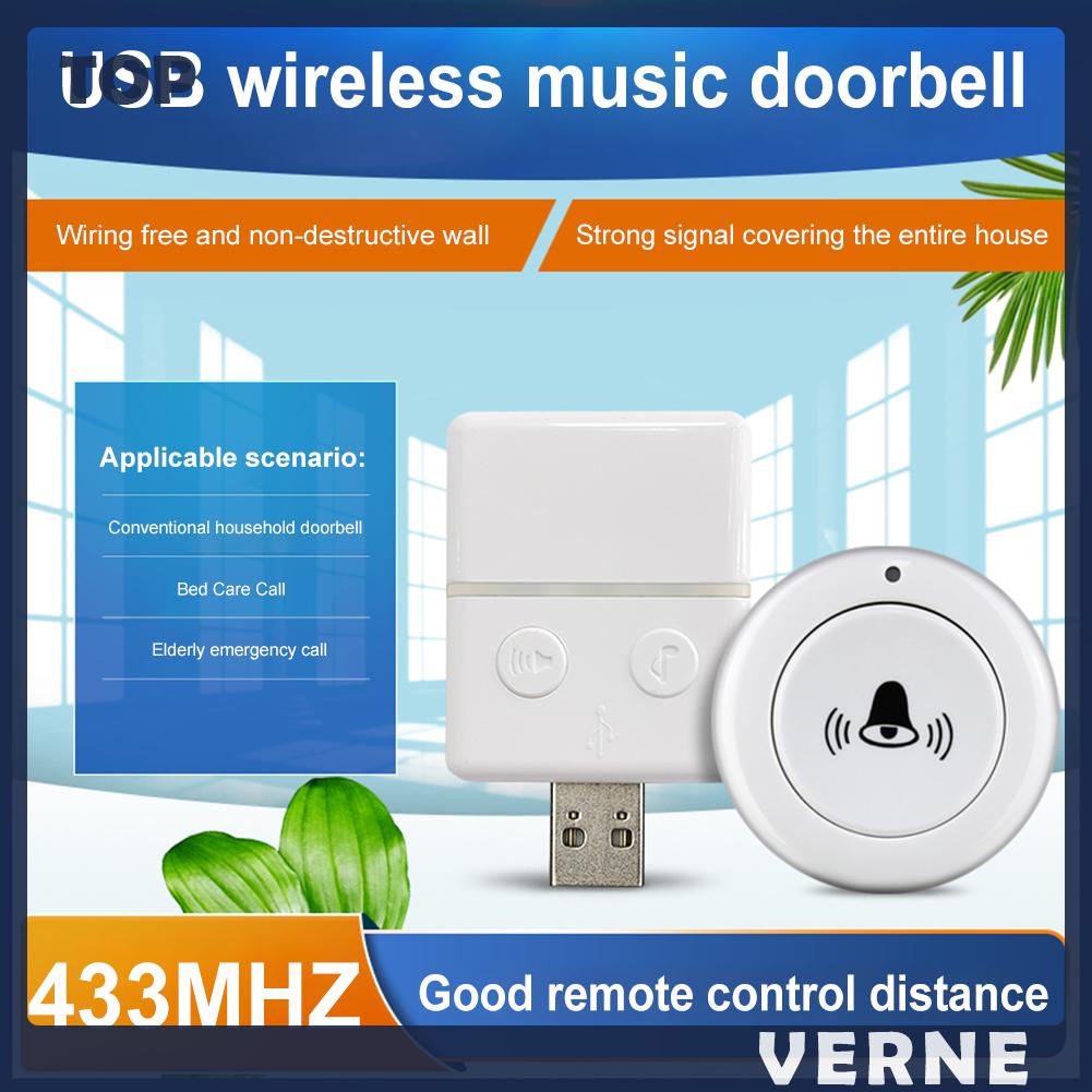 Chuông Cửa Thông Minh 433mhz Kết Nối usb