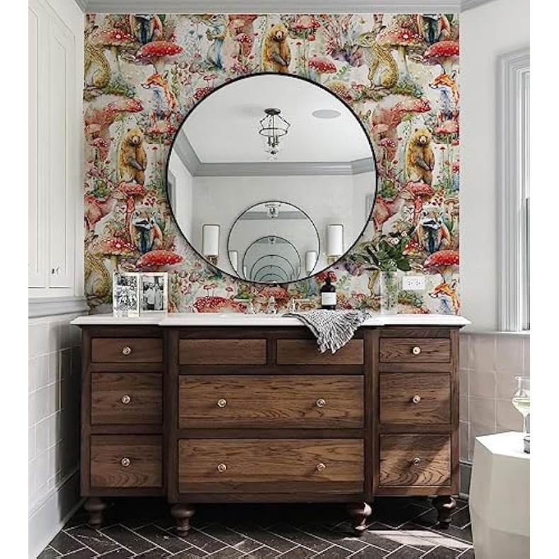 Giấy Dán Tường Hình Nấm Phong Cách boho Cho Phòng Ngủ / Phòng Tắm