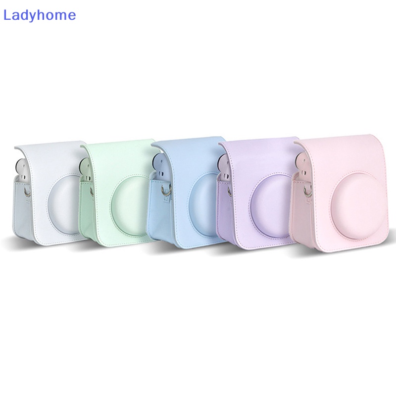 Bao Da pu Bảo Vệ Máy Ảnh instax mini 12 Kèm Dây Đeo Vai Tiện Dụng