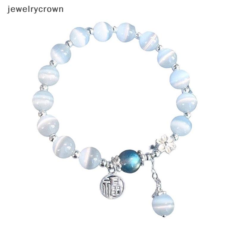 Vòng Đeo Tay Chuỗi Hạt Đá opal Nhân Tạo Co Giãn Thời Trang Dành Cho Nữ