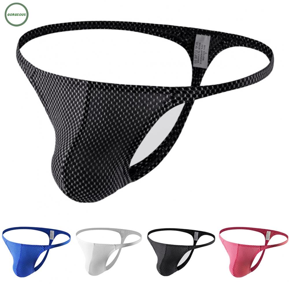 New Coming~Stylish Mens TBack Gstring Thong Underwear Low Waist and Comfortable Blue or Red#Home Essentialses