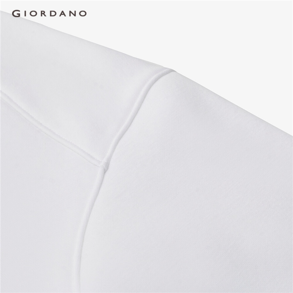 Áo nỉ nữ GIORDANO 05323812 vải lót lông cừu thêu hoa thời trang