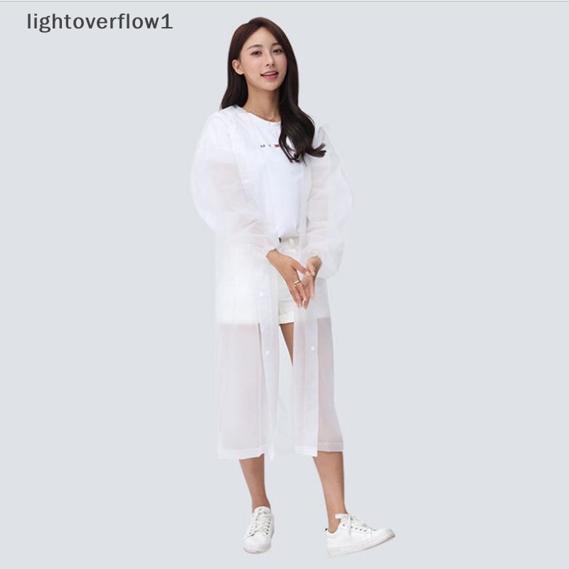 Áo Mưa Trong Suốt Có Nút Gài Bảo Vệ Chống Mưa