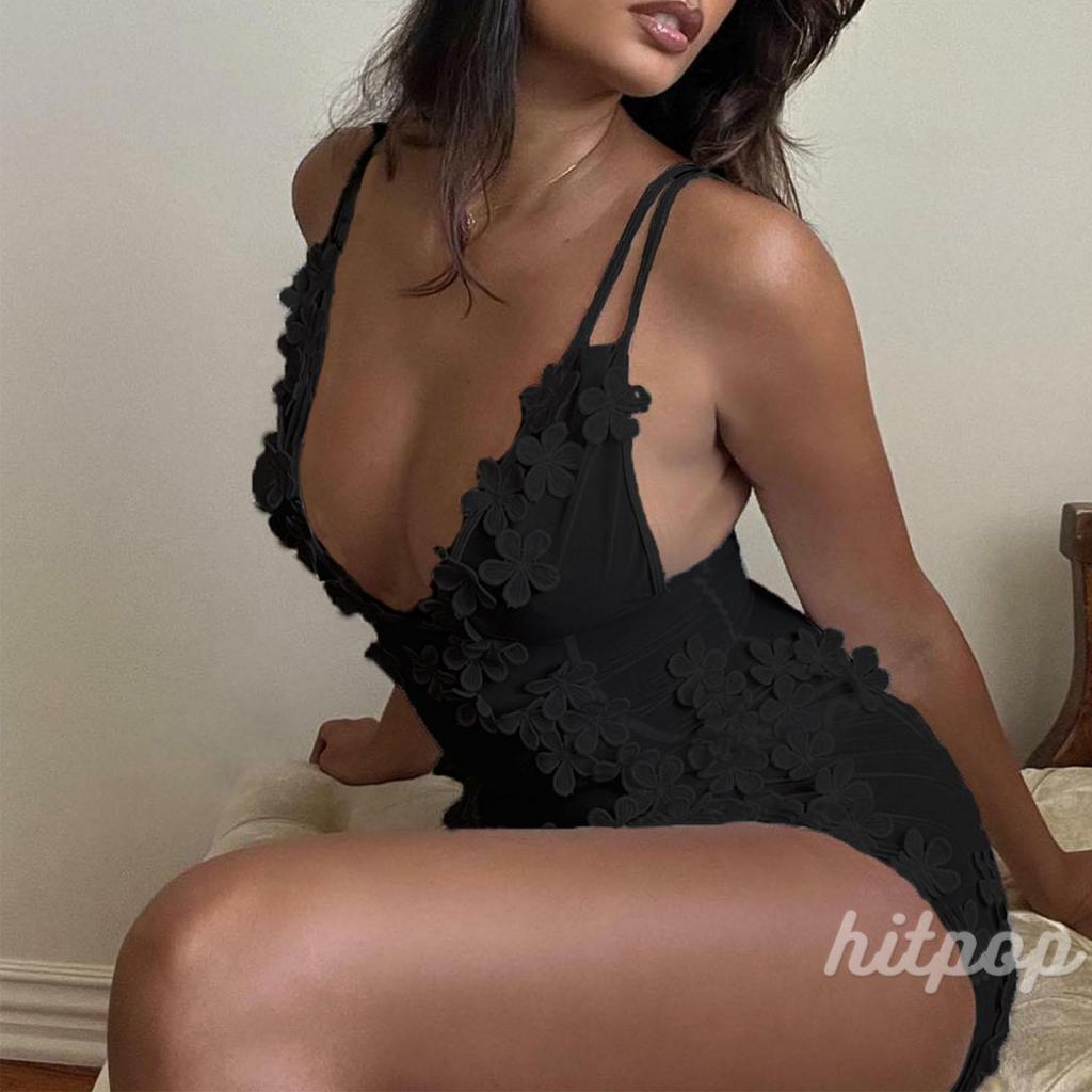 Đầm Dài Không Tay Cổ Chữ v Phối Lưới Xuyên Thấu Họa Tiết Hoa Thời Trang Mùa Hè Cho Nữ