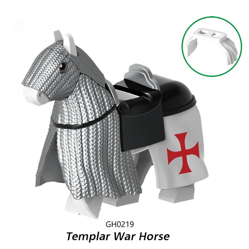 Teutonic knights Mô Hình Đồ Chơi mini Lắp Ráp Hình Chiến Binh Thời Trung Cổ Làm Quà Tặng Cho Bé
