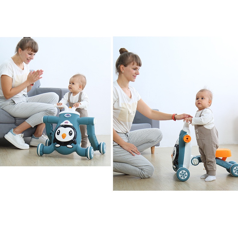 Xe tập đi 3in1 chim cánh cụt cho bé có nhạc đèn