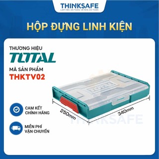 Hộp nhựa đựng đồ nghề Total THKTV02 hộp đựng linh kiện, dụng cụ sửa chữa nhiều ngăn thùng đồ nghề chính hãng - THINKSAFE