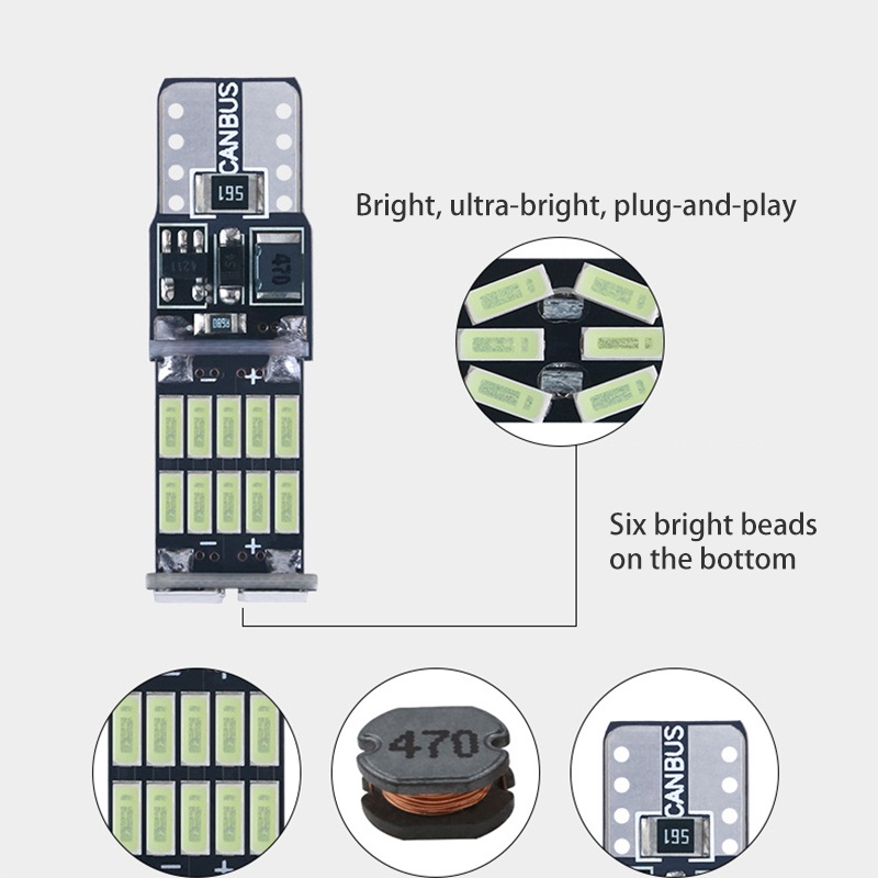 Bóng Đèn led t10 w5w canbus mini cooper r56 r53 e90 e46 f20 e39 Chuyên Dụng Cho Xe Hơi bmw - YKD