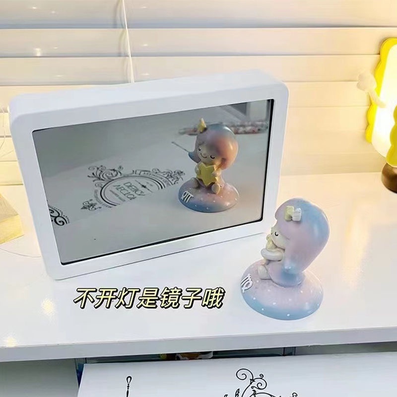 Tranh Vẽ Hiệu Ứng Gương Tùy Chỉnh Ánh Sáng Ban Đêm Cho Bạn Gái / Bạn Bè / Bạn Bè