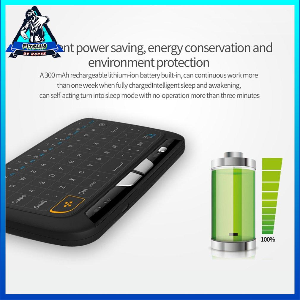 H18+ Wireless Air Mouse Mini Keyboard Full Screen Touch 2.4Ghz Touchpad