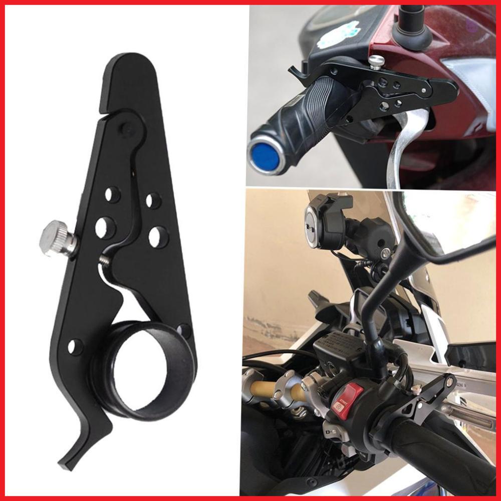 Universal Motorcycle Cruise Control Throttle Assist Hand Grip Lock Aluminum with Silicone Ring - Enhance Riding Comfort and Safety