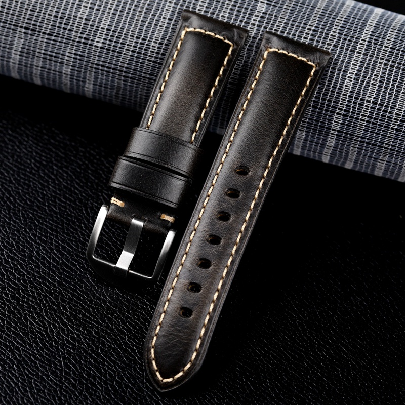 Dây Đeo Đồng Hồ Bằng Da Thật 20mm 22mm 24mm Chất Lượng Cao Tháo Gỡ Nhanh Cho huawei watch gt 4 46mm