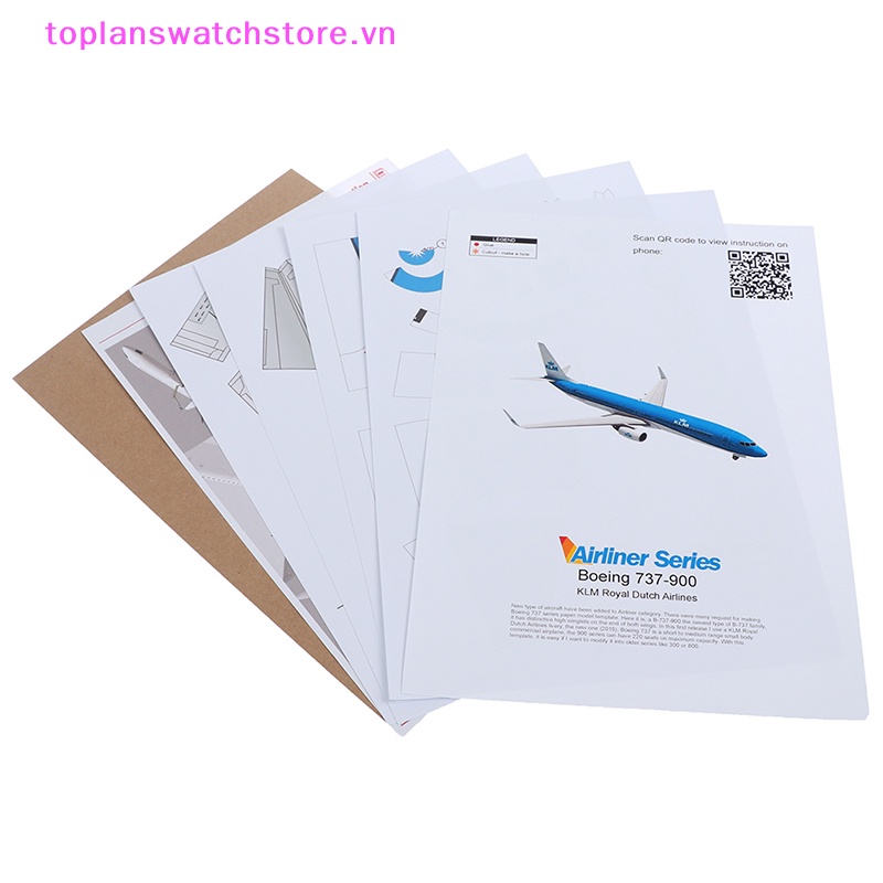 Toplanswatchstore Mô Hình Máy Bay Chiến Đấu 737 3d Bằng Giấy Tỉ Lệ 1: 100 vn