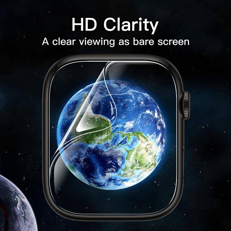 1-3 Chiếc Hydrogel Cho Apple Watch Series 9 8 7 41mm 45mm Ultra 2 Bảo Vệ Màn Hình Không Kính