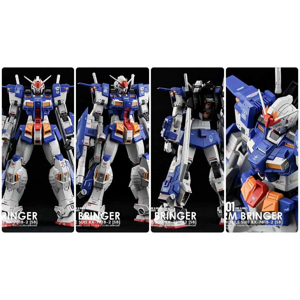 Decal nước dán mô hình MG GBWC Wind Rider FA Jim Storm Bringer RX78TB - Water sticker