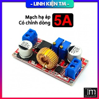 Mạch Hạ Áp 5A 8-36V XL4015 Đỏ Có Chỉnh Dòng