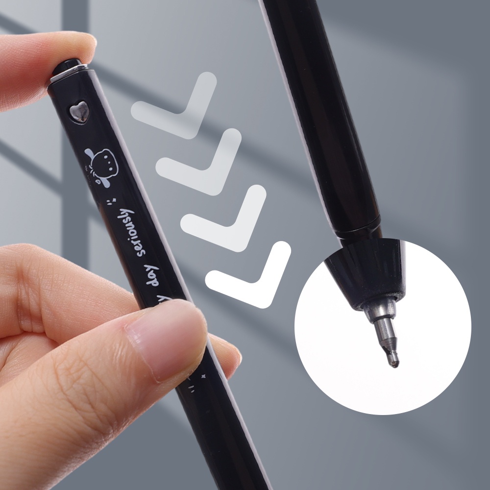 1 Bút Mực Nước Dạng Nhấn 0.5mm In Họa Tiết Chú Chó Hoạt Hình Đơn Giản Nhanh Khô Phong Cách ins Dành Cho Học Sinh