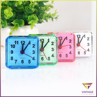 Square Crystal Alarm Clock Watch Bedside Office Electronic [Z/5]