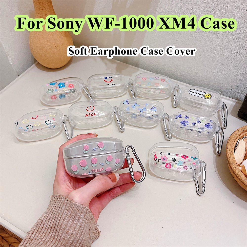 Bao Da Điện Thoại Mềm Họa Tiết Hoa Cho sony wf-1000 xm4 sony wf-1000 xm4