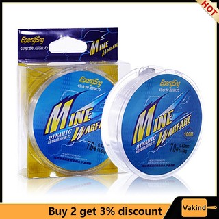 Vakind Cuộn Dây nylon Trong Suốt 100m Dùng Để Câu Cá