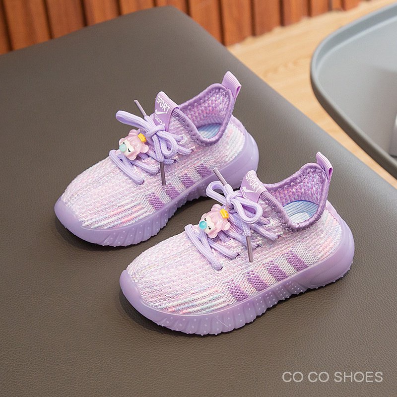 Giày Thể Thao Phối Lưới Thoáng Khí Phong Cách Mới Xuân Thu 2023 Cho Bé