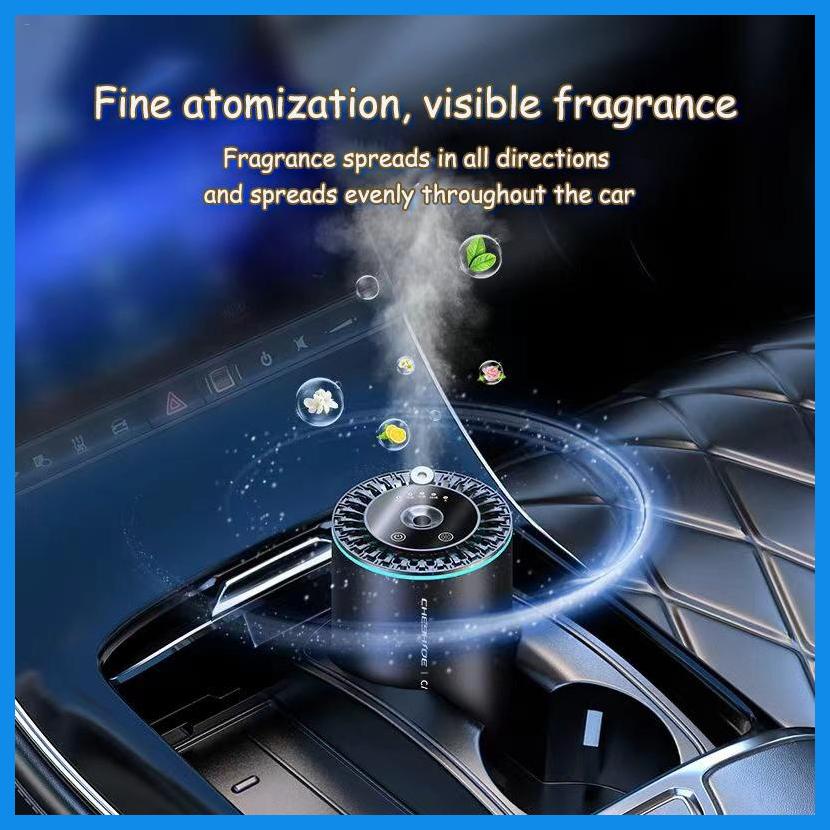 Thông Minh Máy Khuếch Tán Tinh Dầu Làm Mát Không Khí Xe Hơi Cao Cấp Có Đèn Sao alonvn