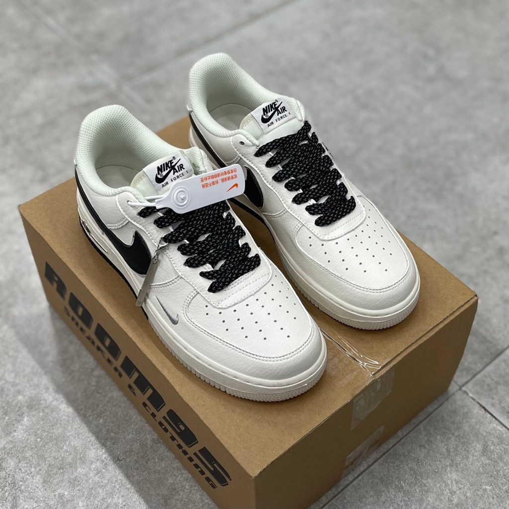 Giày thể thao sneaker  - AF1 07 Low Off White Black Silver