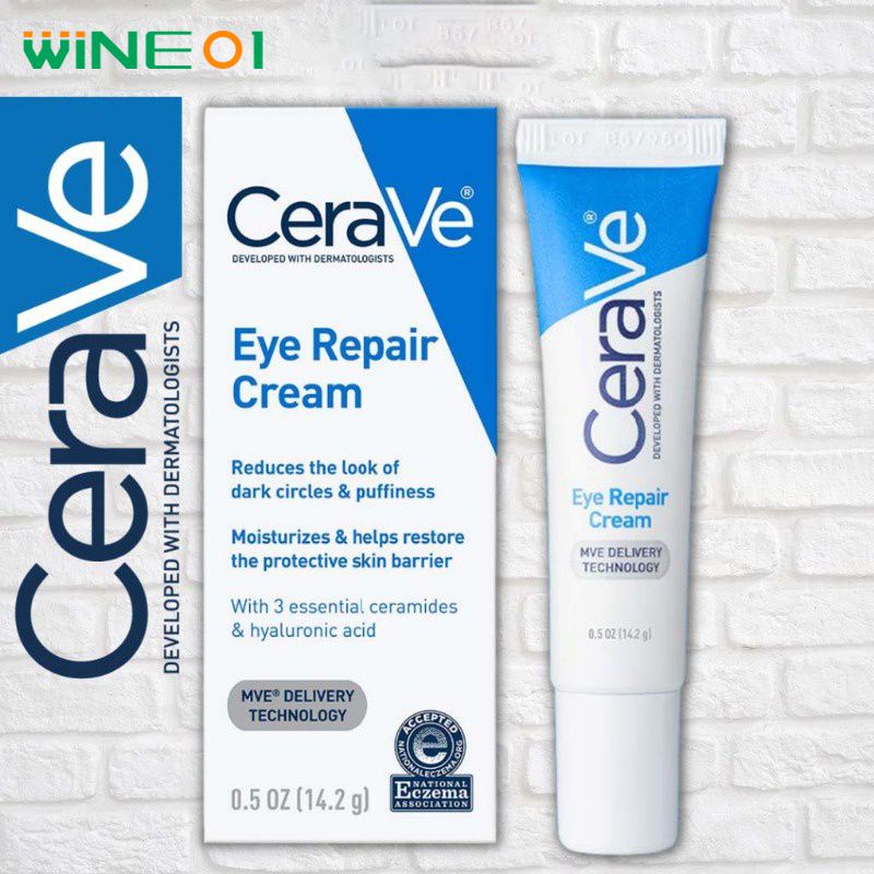Cerave Mắt Sửa Chữa Kem Giảm Bọng Mắt Eyebags Tẩy Quầng Thâm Chống Lão Hóa Dưỡng Ẩm Làm Trắng Da Chăm Sóc Mắt wine01