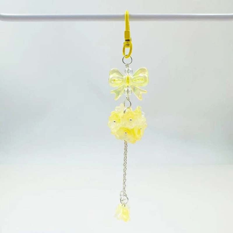 Omg Móc Chìa Khóa Hình Nơ Ngôi Sao Pha Lê Nhẹ Nhàng Tua Rua Chuông Tôm Hùm y2k Di Động Cho Nữ lugg