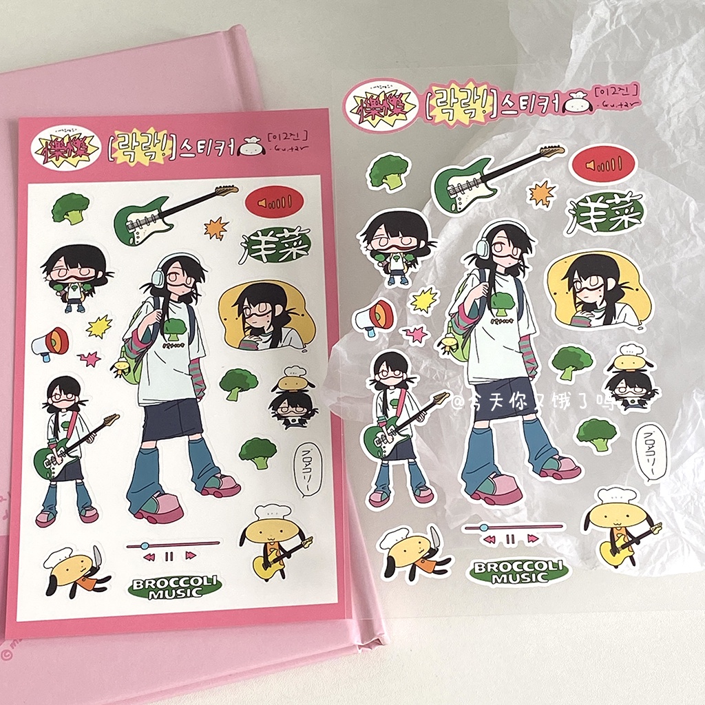 Miếng Dán Nhân Vật qiao Mèo Điện Tử Trong Suốt Đáy Trong Suốt Dễ Thương Trang Trí Sổ Tay Thủ Công