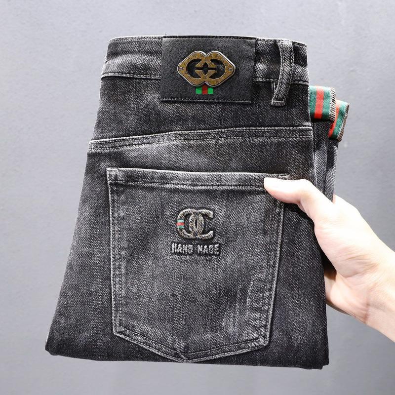 Quần jeans Dài Thêu Họa Tiết Phong Cách Hàn Quốc Thời Trang Cho Nam