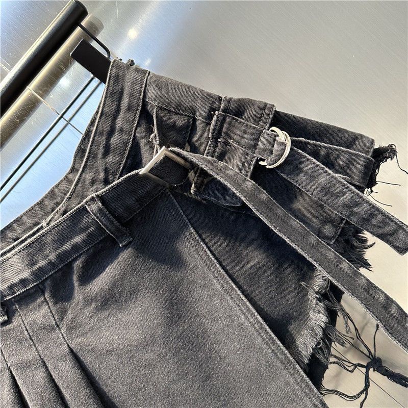 Thời Trang Quần Short denim Chữ a Lưng Cao Phong Cách Mùa Hè 2023