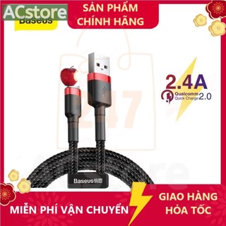 Cáp sạc táo baseus cafule / dynamic - micro usb / type c / táo 1m / 2m , 2.4a, quick charge 3.0 hshop