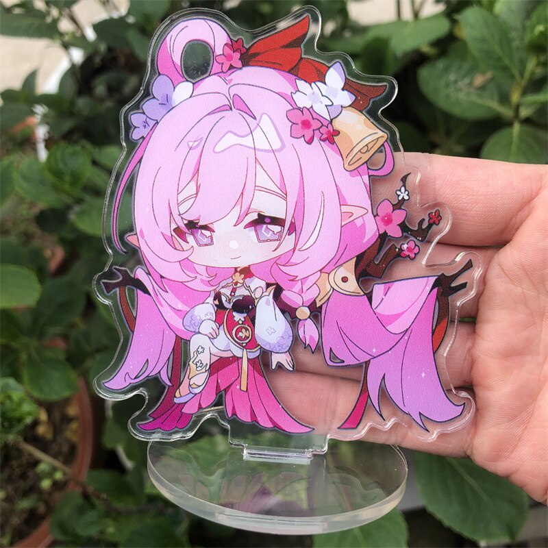 Mô hình Standee Honkai Impact 3 Elysia tượng acrylic anime chibi mô hình trưng bày Anime Manga Nhật Bản