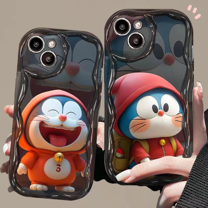 Dễ Thương Ốp Điện Thoại Cao Cấp In Hình doraemon Đáng Yêu Có Móc Treo Cho Iphone 7 / 8plus / x / xs / 11 / 12 / 13 / 14 / 15 / pro / max / promax / plus