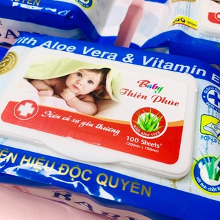 Khăn ướt Thiên Phúc gói 100 tờ