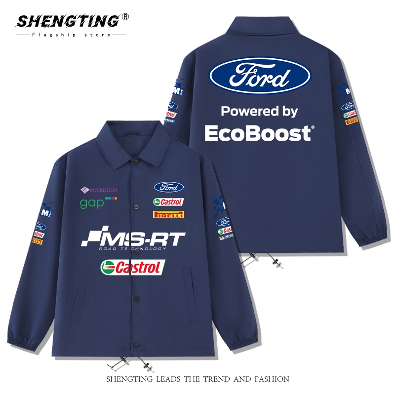 Ford Áo Khoác Dáng Rộng Thời Trang Xuân Thu Cho Nam Nữ f1 le mansai merchandise