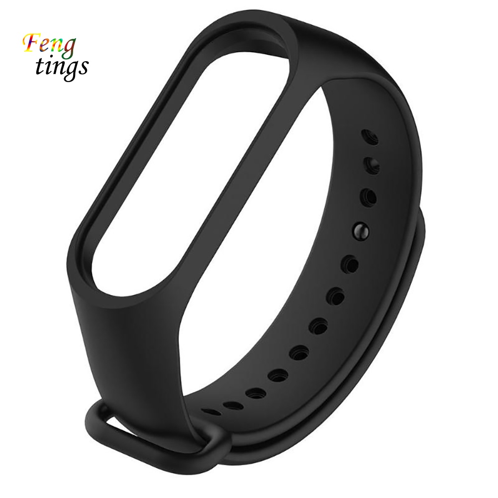 Dây Đeo Thay Thế Chất Liệu Silicon Màu Trơn Cho xiaomi 3 / 4