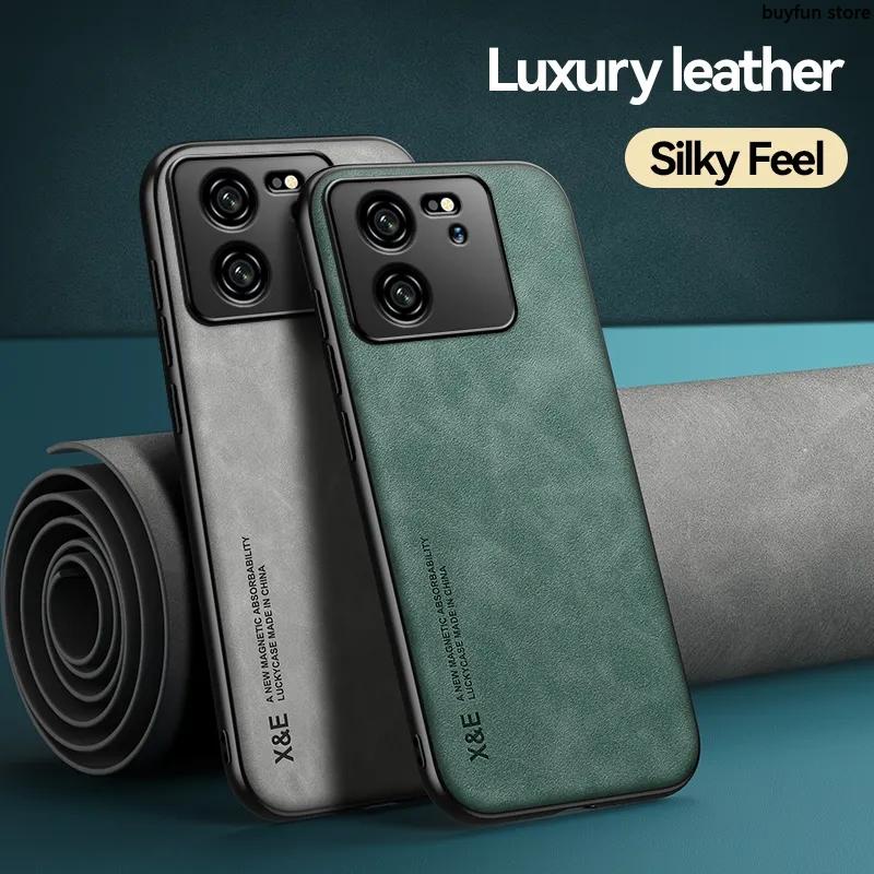 Luxury Retro Leather Case for Xiaomi 13T 12T Mi 11t Pro 10t Mi13t 5G Soft Silicone+PC Shockproof Phone Back Cover