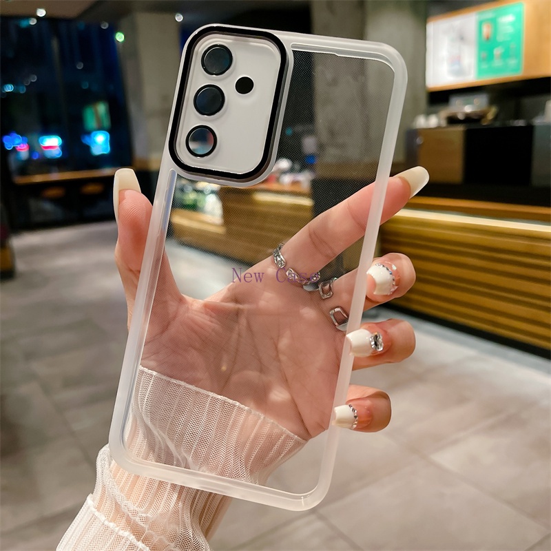 Ôp Điện Thoại Silicon Nhiều Màu Chống Sốc Kèm Miếng Dán Bảo Vệ camera Cho samsung galaxy s23 fe s23fe galaxys23 fe 5g 2023 Ốp