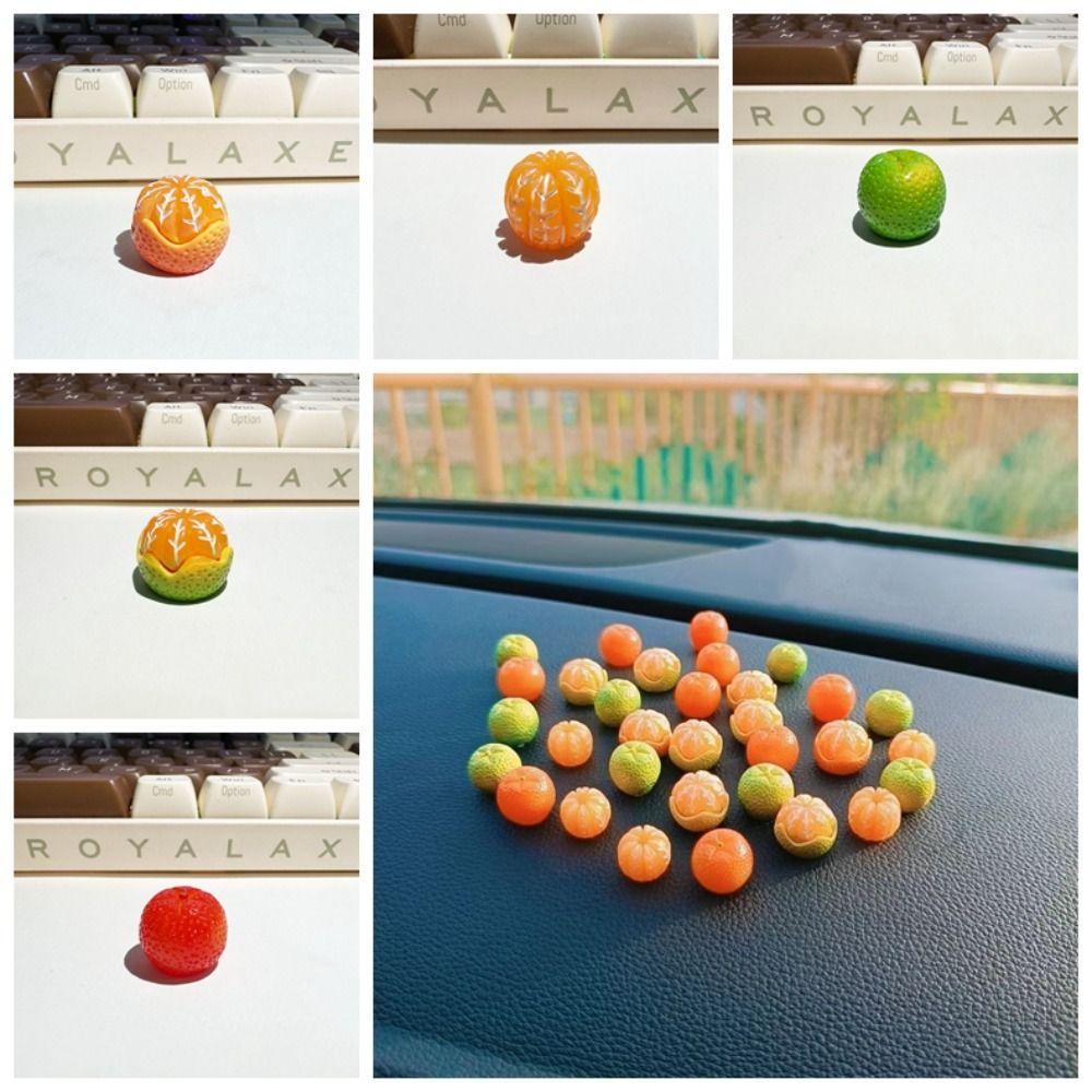 Mmluck Set 5 Tượng mini Tự Trang Trí Bảng Điều Khiển Trung Tâm Màu Cam Đường Xe Hơi Đậu Nành mini diy Làm Quà Tặng Trang Trí Nội Thất Xe Hơi Màu Cam Đường