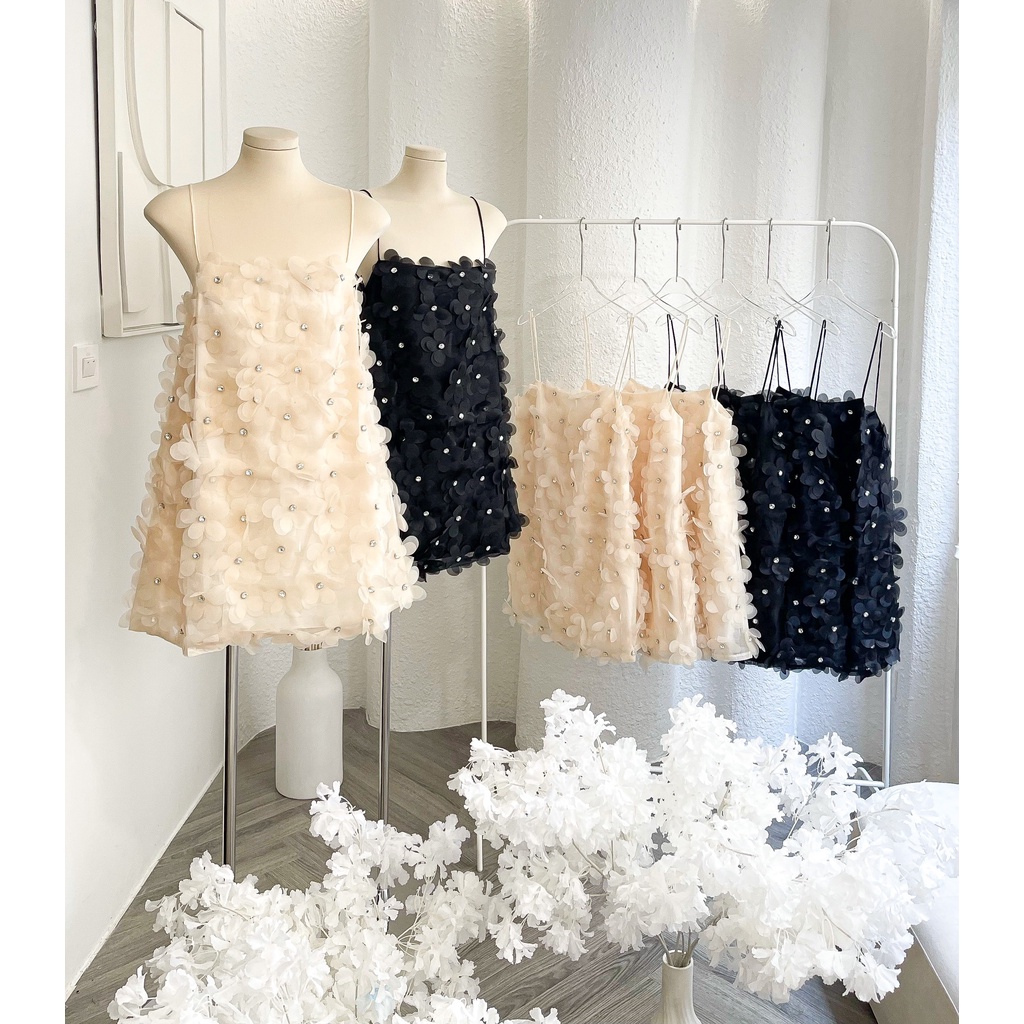 ĐẦM HOA 2 DÂY  -  OB05163