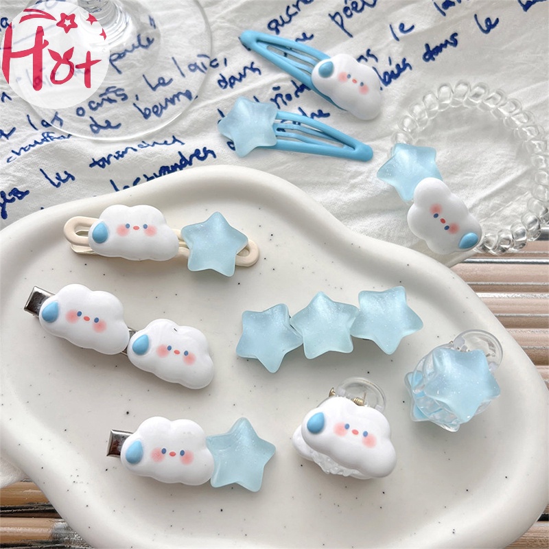 Kẹp Tóc Hình Đám Mây / Ngôi Sao / Đám Mây Dễ Thương Thời Trang Cho Bé Gái vn