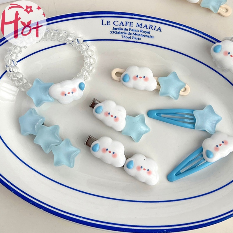 Kẹp Tóc Hình Đám Mây / Ngôi Sao / Đám Mây Dễ Thương Thời Trang Cho Bé Gái vn
